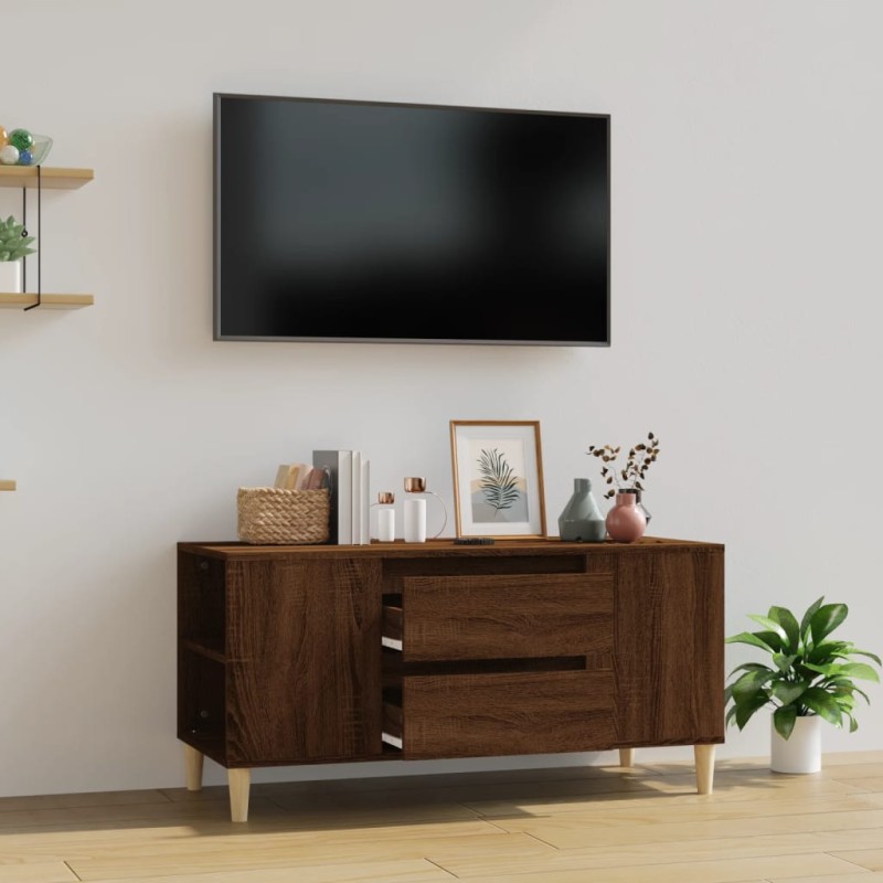 vidaXL TV-Schrank Braun Eichen-Optik 102x44,5x50 cm Holzwerkstoff vidaXL TV-Schrank Braun Eichen-Optik 102x44,5x50 cm Holzwerkstoff