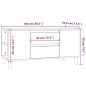 vidaXL TV-Schrank Braun Eichen-Optik 102x44,5x50 cm Holzwerkstoff vidaXL TV-Schrank Braun Eichen-Optik 102x44,5x50 cm Holzwerkstoff