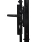 vidaXL Zauntor Doppelflügel mit Speerspitzen Stahl 3 x 2 m Schwarz vidaXL Zauntor Doppelflügel mit Speerspitzen Stahl 3 x 2 m Schwarz