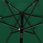 vidaXL Sonnenschirm mit Aluminium-Mast 3-lagig Grün 2,5 m vidaXL Sonnenschirm mit Aluminium-Mast 3-lagig Grün 2,5 m