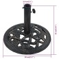 vidaXL Sonnenschirmständer Schwarz Bronze 9 kg 40 cm Gusseisen vidaXL Sonnenschirmständer Schwarz Bronze 9 kg 40 cm Gusseisen