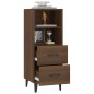 vidaXL Sideboard Braun Eichen-Optik 34,5x34x90 cm Holzwerkstoff vidaXL Sideboard Braun Eichen-Optik 34,5x34x90 cm Holzwerkstoff