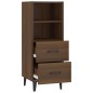 vidaXL Sideboard Braun Eichen-Optik 34,5x34x90 cm Holzwerkstoff vidaXL Sideboard Braun Eichen-Optik 34,5x34x90 cm Holzwerkstoff