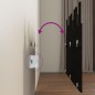 vidaXL Wand-Kopfteil Schwarz 146,5x3x80 cm Massivholz Kiefer
