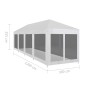 vidaXL Partyzelt mit 10 Mesh-Seitenwänden 12 x 3 m vidaXL Partyzelt mit 10 Mesh-Seitenwänden 12 x 3 m