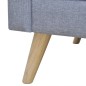 Sofa 2-Sitzer Stoff Hellgrau Sofa 2-Sitzer Stoff Hellgrau