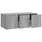 vidaXL TV-Schrank Grau Sonoma 80x34x30 cm Holzwerkstoff vidaXL TV-Schrank Grau Sonoma 80x34x30 cm Holzwerkstoff