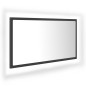 vidaXL LED-Badspiegel Grau 80x8,5x37 cm Acryl vidaXL LED-Badspiegel Grau 80x8,5x37 cm Acryl