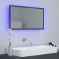 vidaXL LED-Badspiegel Grau 80x8,5x37 cm Acryl vidaXL LED-Badspiegel Grau 80x8,5x37 cm Acryl