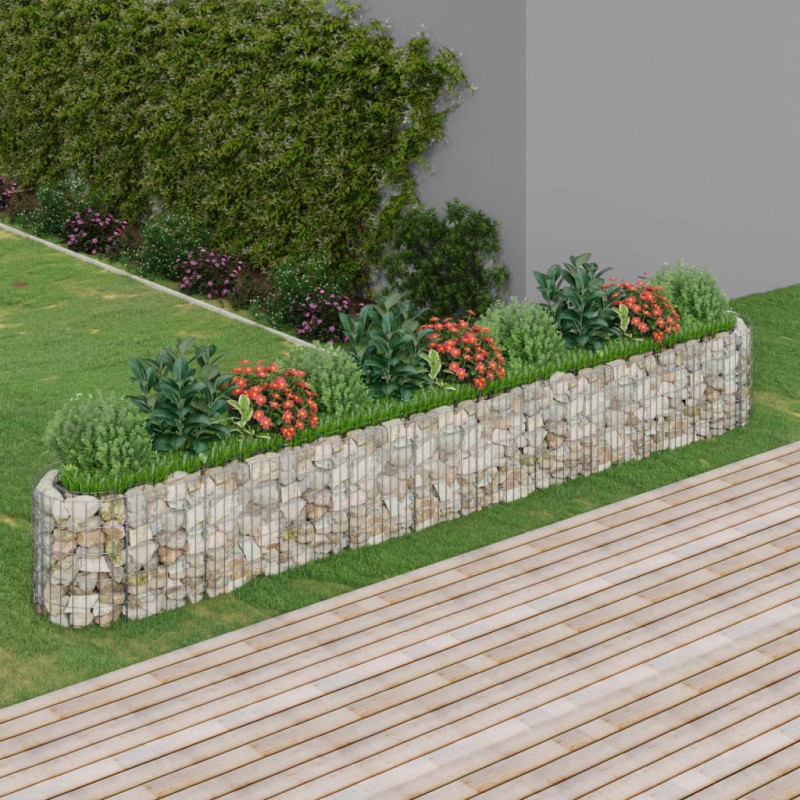vidaXL Gabionen-Hochbeet Verzinktes Eisen 400x50x50 cm vidaXL Gabionen-Hochbeet Verzinktes Eisen 400x50x50 cm