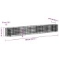 vidaXL Gabionen-Hochbeet Verzinktes Eisen 400x50x50 cm vidaXL Gabionen-Hochbeet Verzinktes Eisen 400x50x50 cm