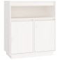 vidaXL Sideboard Weiß 70x34x80 cm Massivholz Kiefer vidaXL Sideboard Weiß 70x34x80 cm Massivholz Kiefer