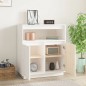 vidaXL Sideboard Weiß 70x34x80 cm Massivholz Kiefer vidaXL Sideboard Weiß 70x34x80 cm Massivholz Kiefer