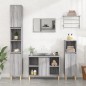vidaXL Waschbeckenunterschrank Grau Sonoma 80x33x60 cm Holzwerkstoff vidaXL Waschbeckenunterschrank Grau Sonoma 80x33x60 cm Holzwerkstoff