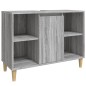 vidaXL Waschbeckenunterschrank Grau Sonoma 80x33x60 cm Holzwerkstoff vidaXL Waschbeckenunterschrank Grau Sonoma 80x33x60 cm Holzwerkstoff