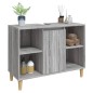 vidaXL Waschbeckenunterschrank Grau Sonoma 80x33x60 cm Holzwerkstoff vidaXL Waschbeckenunterschrank Grau Sonoma 80x33x60 cm Holzwerkstoff