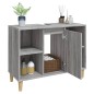 vidaXL Waschbeckenunterschrank Grau Sonoma 80x33x60 cm Holzwerkstoff vidaXL Waschbeckenunterschrank Grau Sonoma 80x33x60 cm Holzwerkstoff