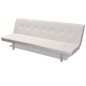 vidaXL Schlafsofa mit 2 Kissen Kunstleder Ausziehbar Cremeweiß vidaXL Schlafsofa mit 2 Kissen Kunstleder Ausziehbar Cremeweiß