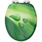 vidaXL Toilettensitz Soft-Close-Deckel MDF Grün Wassertropfen-Design vidaXL Toilettensitz Soft-Close-Deckel MDF Grün Wassertropfen-Design