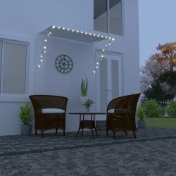 vidaXL Einziehbare Markise mit LED 200×150 cm Creme