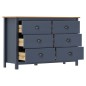 vidaXL Sideboard Hill Grau 125x40x80 cm Massivholz Kiefer vidaXL Sideboard Hill Grau 125x40x80 cm Massivholz Kiefer