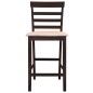 Barhocker 2 Stk. Braun Stoff Barhocker 2 Stk. Braun Stoff