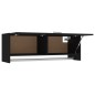 vidaXL Kleiderschrank Schwarz 100x32,5x35 cm Holzwerkstoff vidaXL Kleiderschrank Schwarz 100x32,5x35 cm Holzwerkstoff