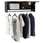vidaXL Kleiderschrank Schwarz 100x32,5x35 cm Holzwerkstoff vidaXL Kleiderschrank Schwarz 100x32,5x35 cm Holzwerkstoff