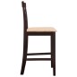 Barhocker 2 Stk. Braun Stoff Barhocker 2 Stk. Braun Stoff