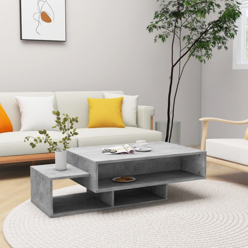 vidaXL Couchtisch Betongrau 105x55x32 cm Holzwerkstoff vidaXL Couchtisch Betongrau 105x55x32 cm Holzwerkstoff