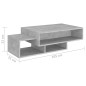 vidaXL Couchtisch Betongrau 105x55x32 cm Holzwerkstoff vidaXL Couchtisch Betongrau 105x55x32 cm Holzwerkstoff