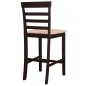Barhocker 2 Stk. Braun Stoff Barhocker 2 Stk. Braun Stoff