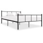 vidaXL Bettgestell Schwarz Metall 160×200 cm vidaXL Bettgestell Schwarz Metall 160×200 cm