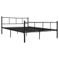 vidaXL Bettgestell Schwarz Metall 160×200 cm vidaXL Bettgestell Schwarz Metall 160×200 cm