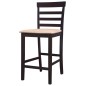 Barhocker 2 Stk. Braun Stoff Barhocker 2 Stk. Braun Stoff