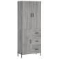 Highboard Grau Sonoma 69,5x34x180 cm Holzwerkstoff Highboard Grau Sonoma 69,5x34x180 cm Holzwerkstoff