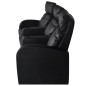 Ruhesessel 3-Sitzer Kunstleder Schwarz Ruhesessel 3-Sitzer Kunstleder Schwarz