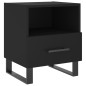 vidaXL Nachttisch Schwarz 40x35x47,5 cm Holzwerkstoff vidaXL Nachttisch Schwarz 40x35x47,5 cm Holzwerkstoff