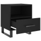 vidaXL Nachttisch Schwarz 40x35x47,5 cm Holzwerkstoff vidaXL Nachttisch Schwarz 40x35x47,5 cm Holzwerkstoff