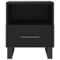 vidaXL Nachttisch Schwarz 40x35x47,5 cm Holzwerkstoff vidaXL Nachttisch Schwarz 40x35x47,5 cm Holzwerkstoff