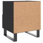 vidaXL Nachttisch Schwarz 40x35x47,5 cm Holzwerkstoff vidaXL Nachttisch Schwarz 40x35x47,5 cm Holzwerkstoff