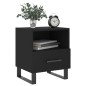 vidaXL Nachttisch Schwarz 40x35x47,5 cm Holzwerkstoff vidaXL Nachttisch Schwarz 40x35x47,5 cm Holzwerkstoff