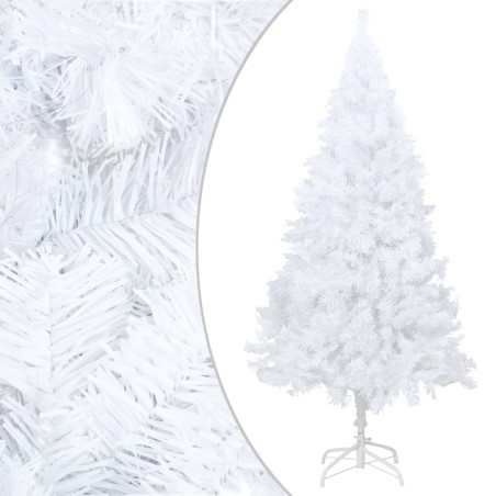 vidaXL Künstlicher Weihnachtsbaum mit Dicken Zweigen Weiß 240 cm PVC