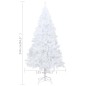 vidaXL Künstlicher Weihnachtsbaum mit Dicken Zweigen Weiß 240 cm PVC vidaXL Künstlicher Weihnachtsbaum mit Dicken Zweigen Weiß 240 cm PVC