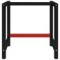 vidaXL Werkbankgestell Metall 80x57x79 cm Schwarz und Rot vidaXL Werkbankgestell Metall 80x57x79 cm Schwarz und Rot