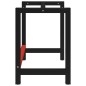 vidaXL Werkbankgestell Metall 80x57x79 cm Schwarz und Rot vidaXL Werkbankgestell Metall 80x57x79 cm Schwarz und Rot