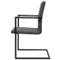 vidaXL Freischwinger 2 Stk. Grau Kunstleder vidaXL Freischwinger 2 Stk. Grau Kunstleder