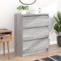 vidaXL Sideboard Grau Sonoma 60x35x76 cm Holzwerkstoff vidaXL Sideboard Grau Sonoma 60x35x76 cm Holzwerkstoff