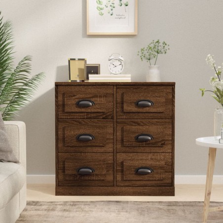 vidaXL Sideboard Braun Eichen-Optik 70x35,5x67,5 cm Holzwerkstoff