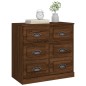 vidaXL Sideboard Braun Eichen-Optik 70x35,5x67,5 cm Holzwerkstoff vidaXL Sideboard Braun Eichen-Optik 70x35,5x67,5 cm Holzwerkstoff